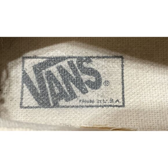 Vintage Vans Mary Jane Shoes Size 7.5 Off White Made In USA Buckle Closure - Picture 6 of 6
